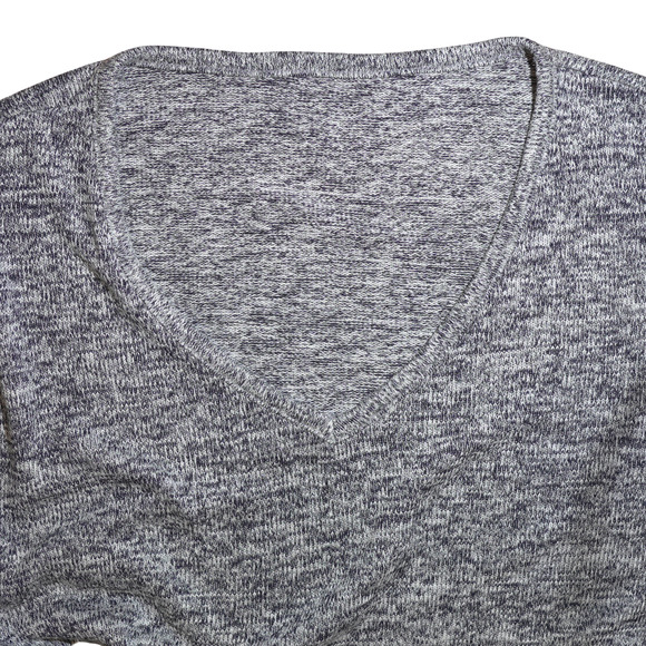 Gap V-Neck Pullover Sweater Navy Long Sleeve Lightweight Sz L Nautical Layering - Picture 6 of 14